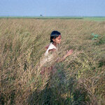 A schoolgirl in her village in Bangladesh.